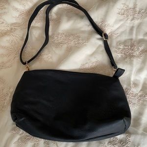 Small black shoulder strap bag